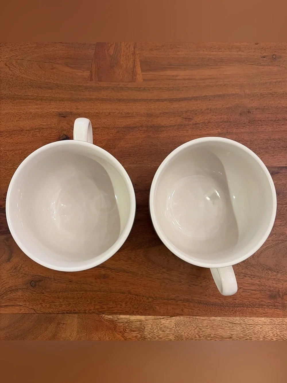 2 Vintage Four Star Stoneware Apple Jumbo Mugs Handled Soup Bowls Cottagecore